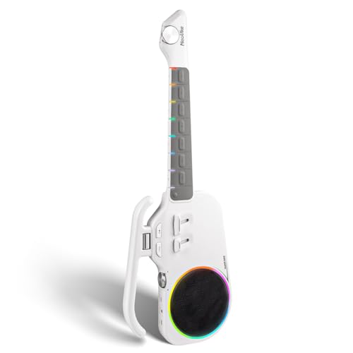 SONICAKE NeoUke - Stringless Smart Guitar, Portable Travel Backing Guitarra with Light-up Fretboard & Built-in 10W BT Speaker, Smart Ukulele with Chord Generator & App for Beginners, Adults