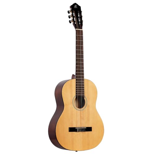 Ortega Student Series Full Size 6-String Nylon Classical Guitar, Gloss Spruce Top (RST5)