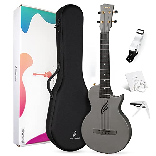 enya Enya NOVA U PRO 26-Inch Carbon Fiber Cutaway Tenor Ukulele, Black — Key features at a glance