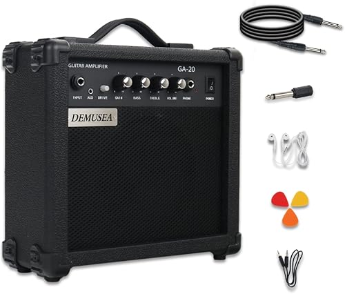 Demusea Electric Guitar Amplifier 20w Guitar Amp Starter Beginner Prac — How the options on this page compare
