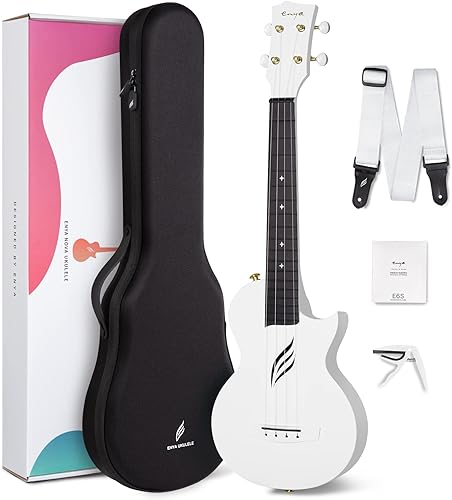 Enya Nova U Concert Ukulele 23” Carbon Fiber – Waterproof Travel Ukule — Our recommended configuration for best results