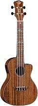 Luna High Tide Koa Concert Acoustic/Electric Ukulele with Preamp, Sati — Size, capacity and configuration compared