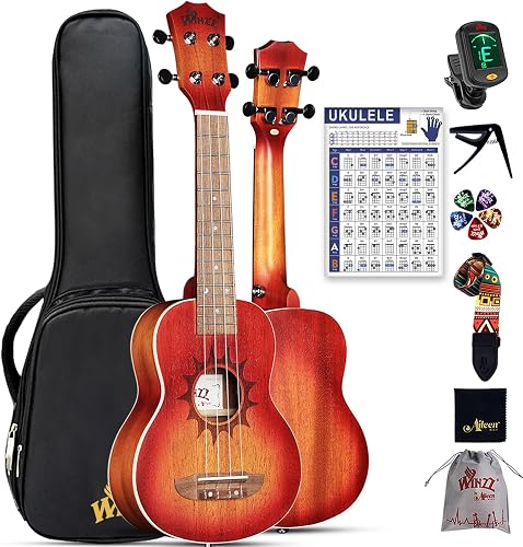 Winzz Soprano Ukulele for Kids and Adults Beginner, 21 Inch Mahogany U — Durability testing under extreme conditions