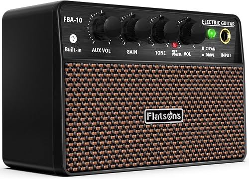 Flatsons FBA-10 Guitar Amp, 10W Mini Electric Guitar Amplifier with Cl — Our recommended pick for most buyers